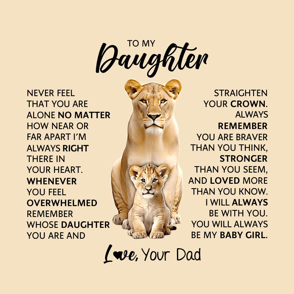 To My Daughter Crown Necklace,  Meaningful Gift from Dad, Sterling Silver Daughter Jewelry