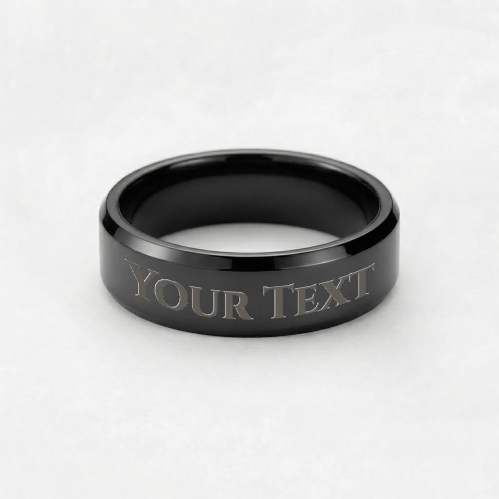 To My Dad Personalized Engraved Ring – Custom Father's Gift