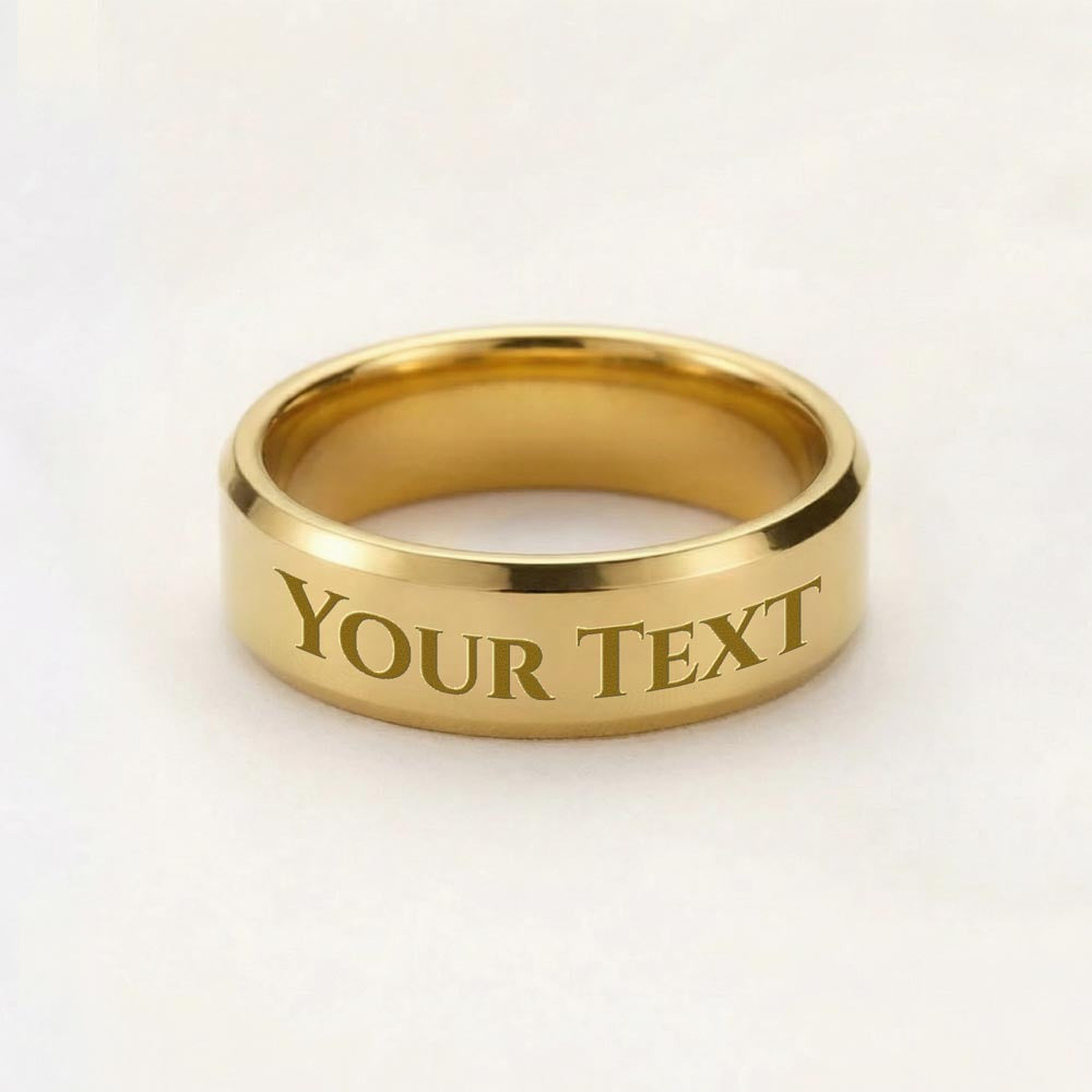 To My Dad Personalized Engraved Ring – Custom Father's Gift