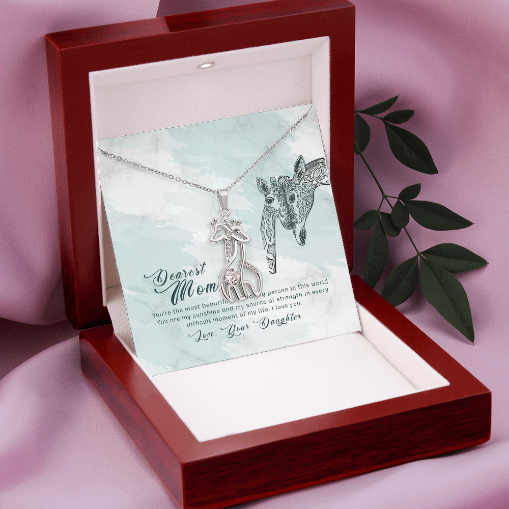 Giraffe Necklace for Mom – Meaningful Gift for Mother – Unique Animal Jewelry