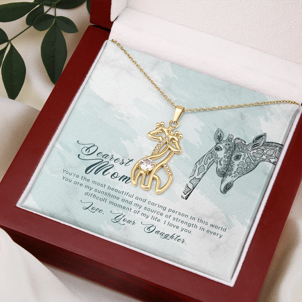 Giraffe Necklace for Mom – Meaningful Gift for Mother – Unique Animal Jewelry