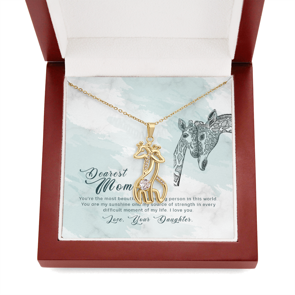 Giraffe Necklace for Mom – Meaningful Gift for Mother – Unique Animal Jewelry