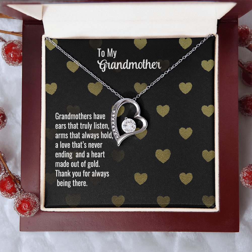Forever Love Necklace for Grandmother – Thank you for always being there