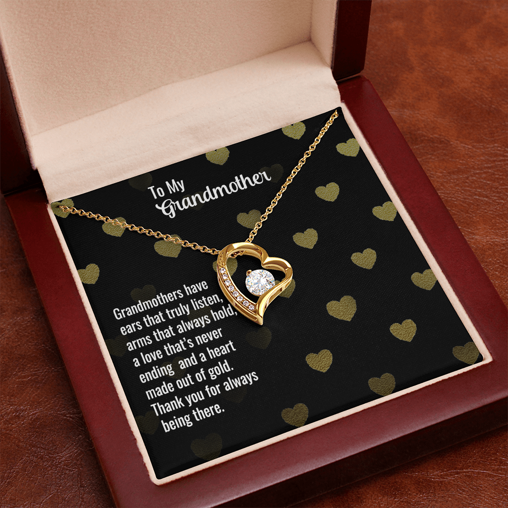 Forever Love Necklace for Grandmother – Thank you for always being there