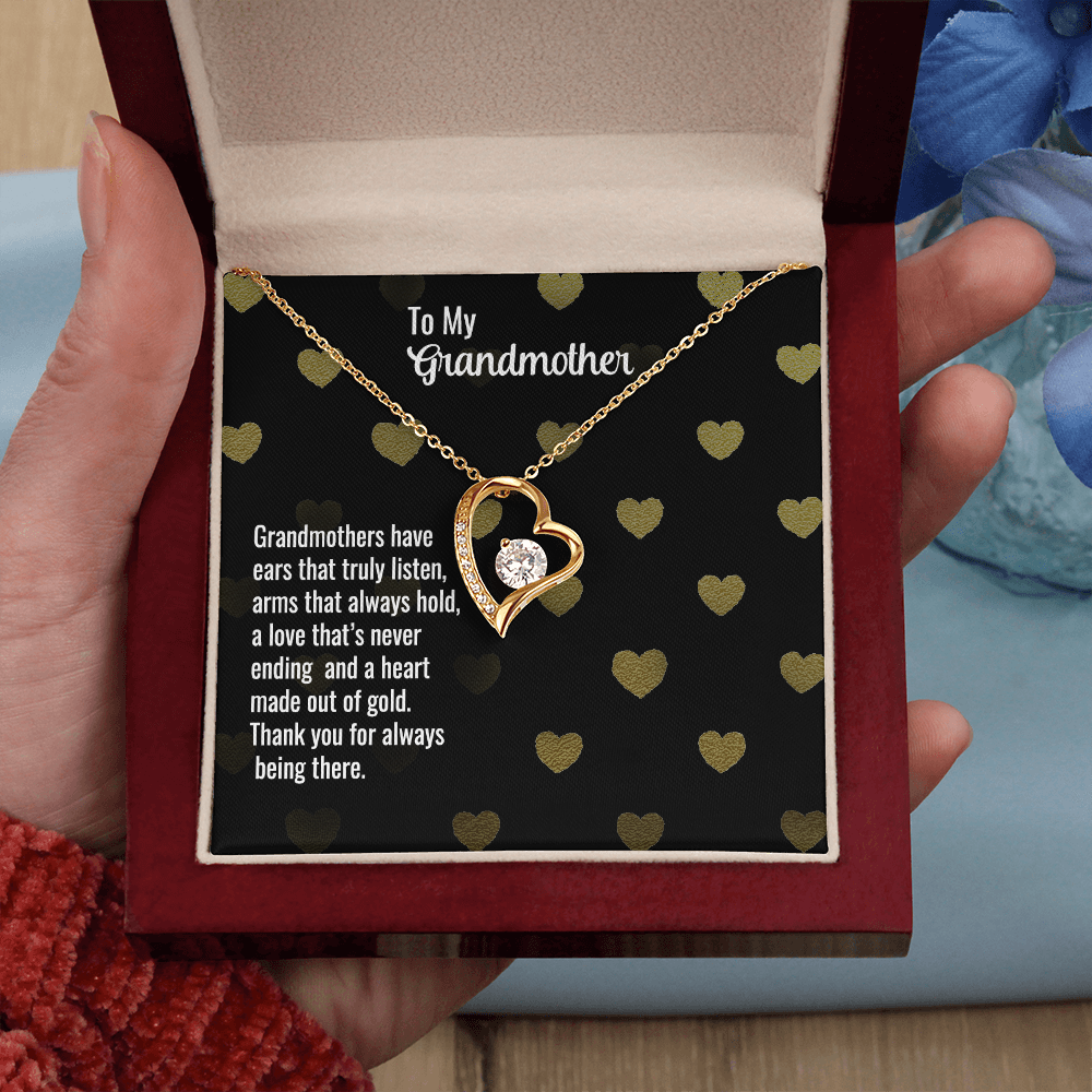Forever Love Necklace for Grandmother – Thank you for always being there
