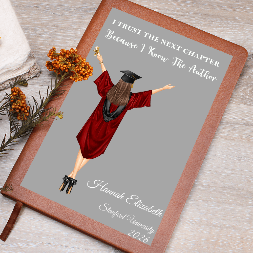 Personalized Graduation Journal – I Trust The Next Chapter Faith Graduation Gift for Her
