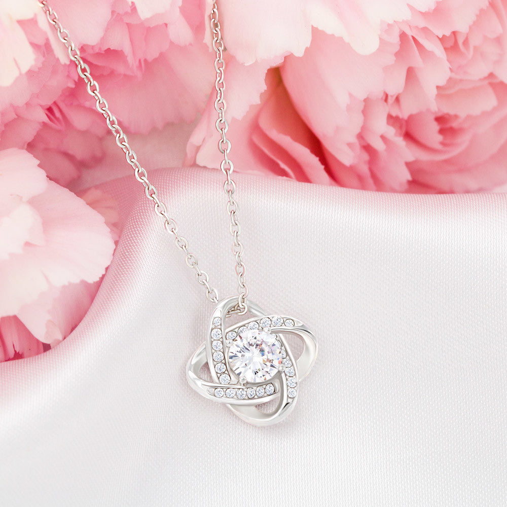 Gigi Necklace with Mom & Gigi Years – New Grandma Gift | Love Knot Necklace
