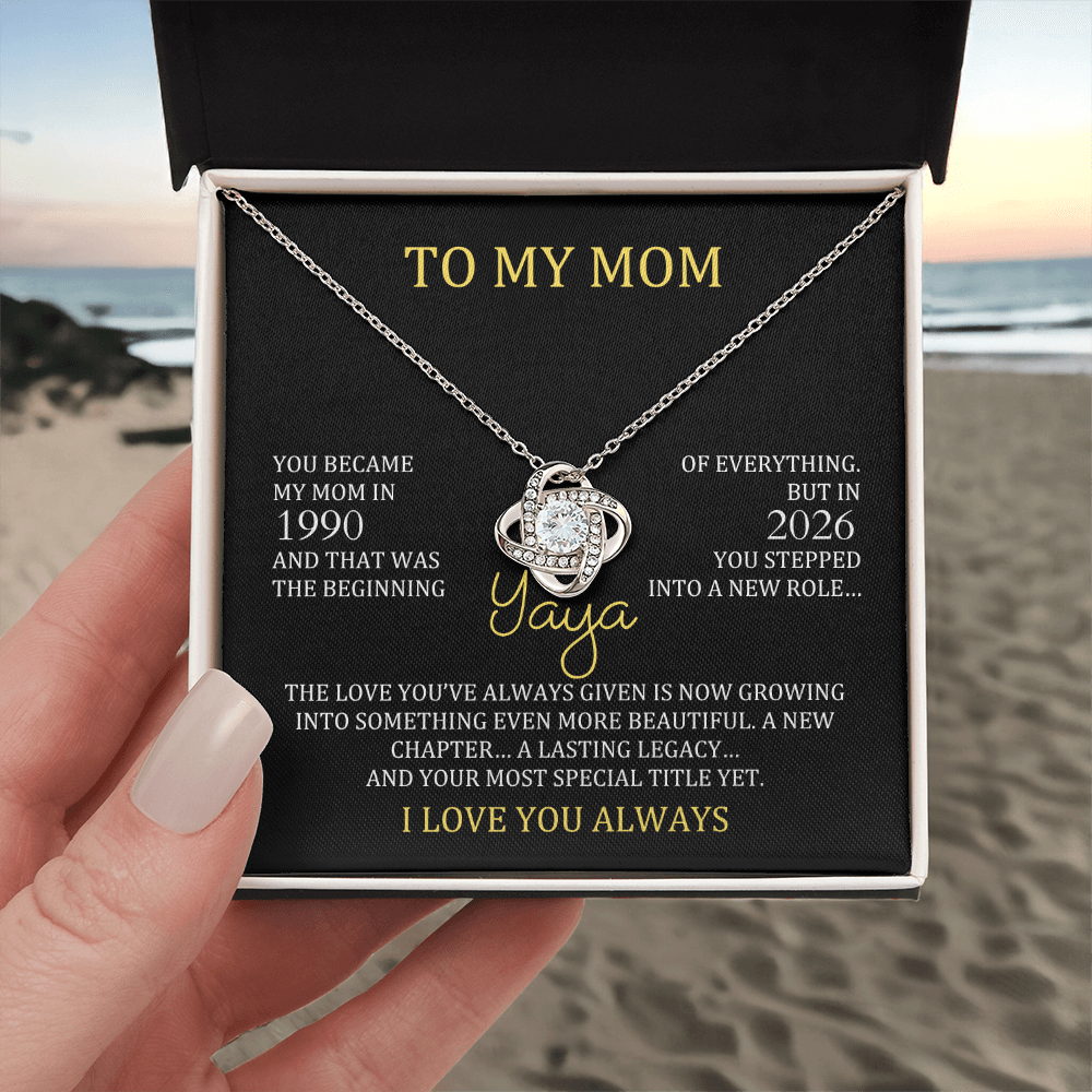 to my mom yaya message card with personalized mom and yaya years