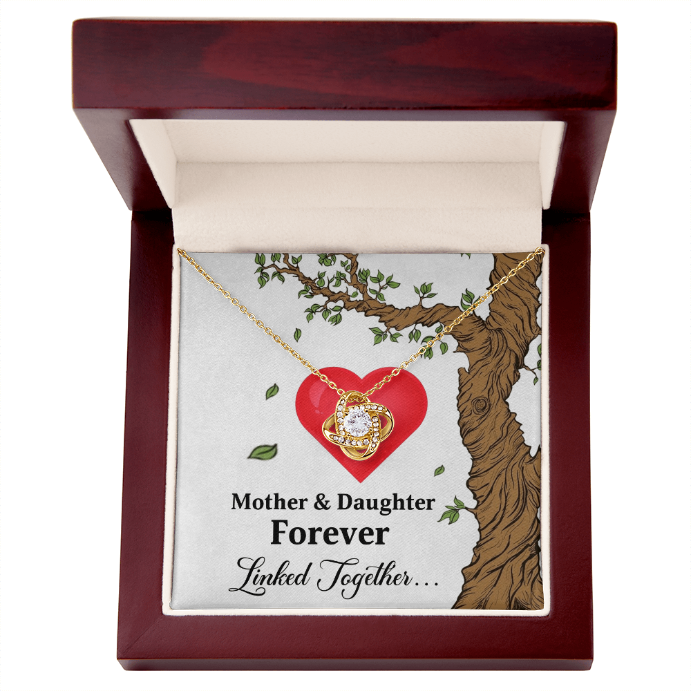 A Bond That Lasts Forever – Mother Daughter Love Knot Necklace