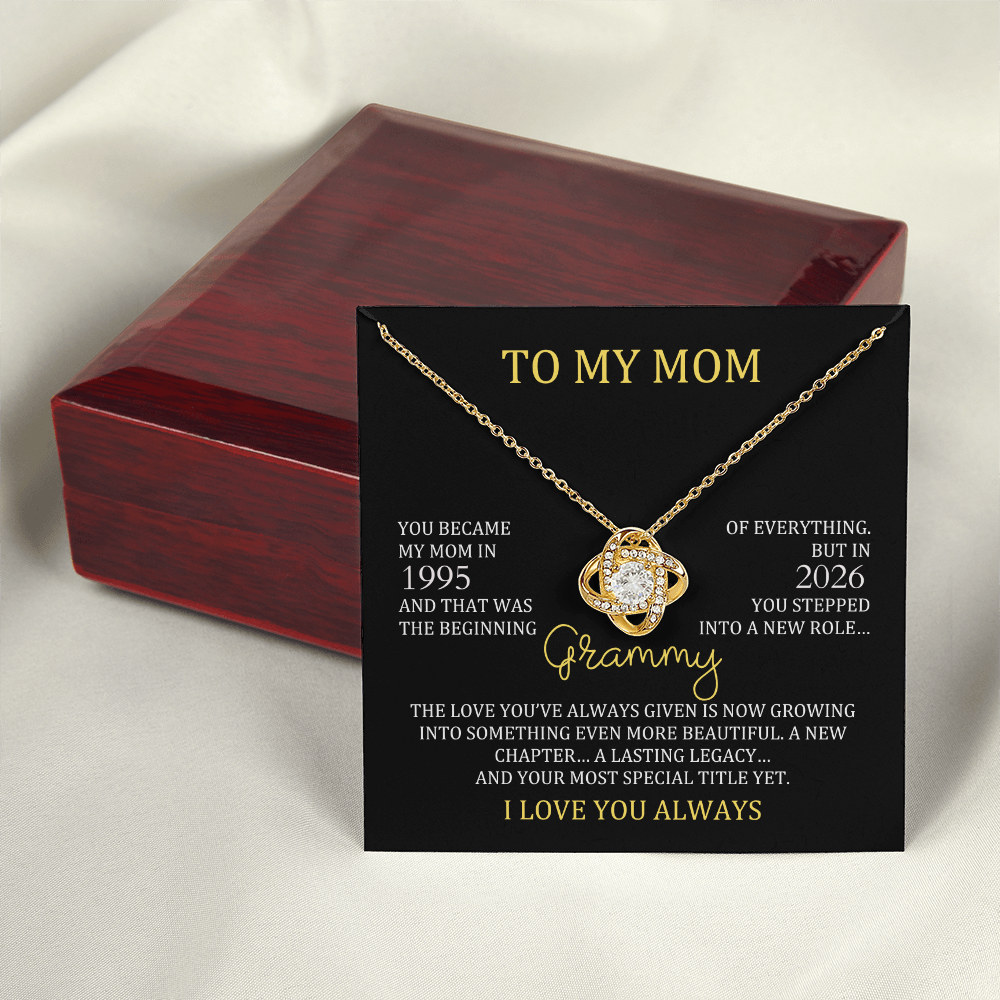 to my mom grammy message card with personalized mom and grammy years

