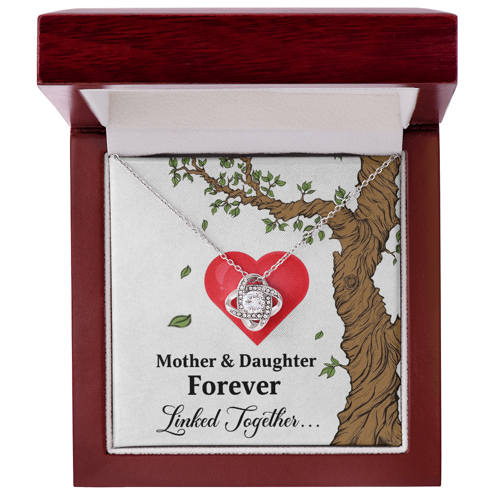 A Bond That Lasts Forever – Mother Daughter Love Knot Necklace