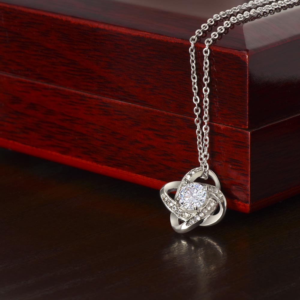 Nanny Necklace with Mom & Nanny Years – New Grandma Gift | Love Knot Necklace
