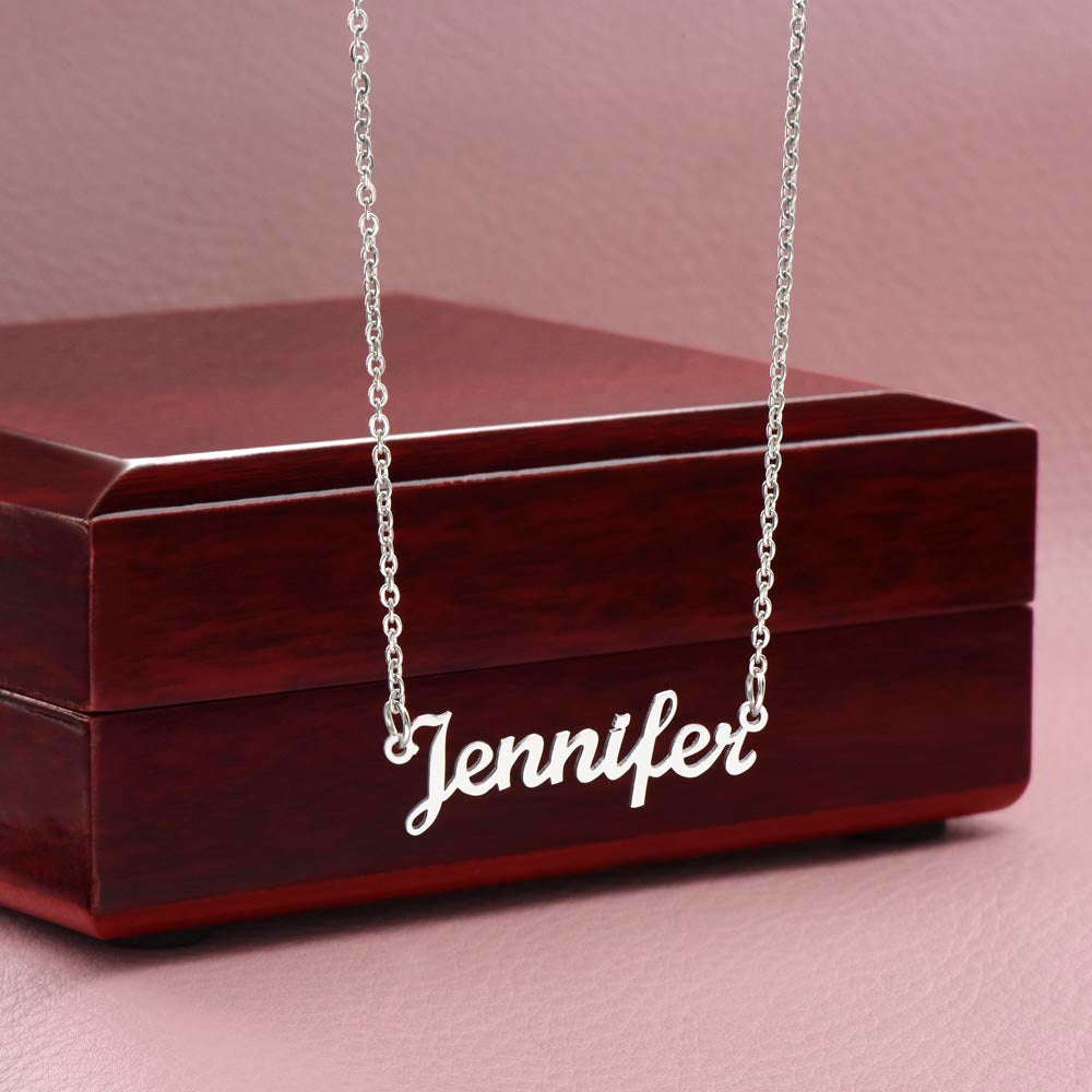 Personalized Nana Est. Year Name Necklace – First Time Nana Gift, Pregnancy Reveal Jewelry