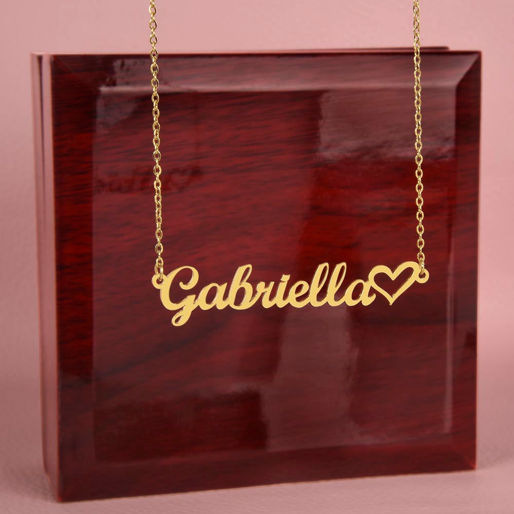 Personalized Nanny EST Necklace with Custom Name – Sunflower Message Card Gift for Grandma, Pregnancy Reveal, New Nanny Gift