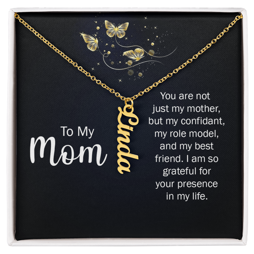Mom Gift Necklace – Personalized Name Pendant, Ideal for Mother's Day or Birthday