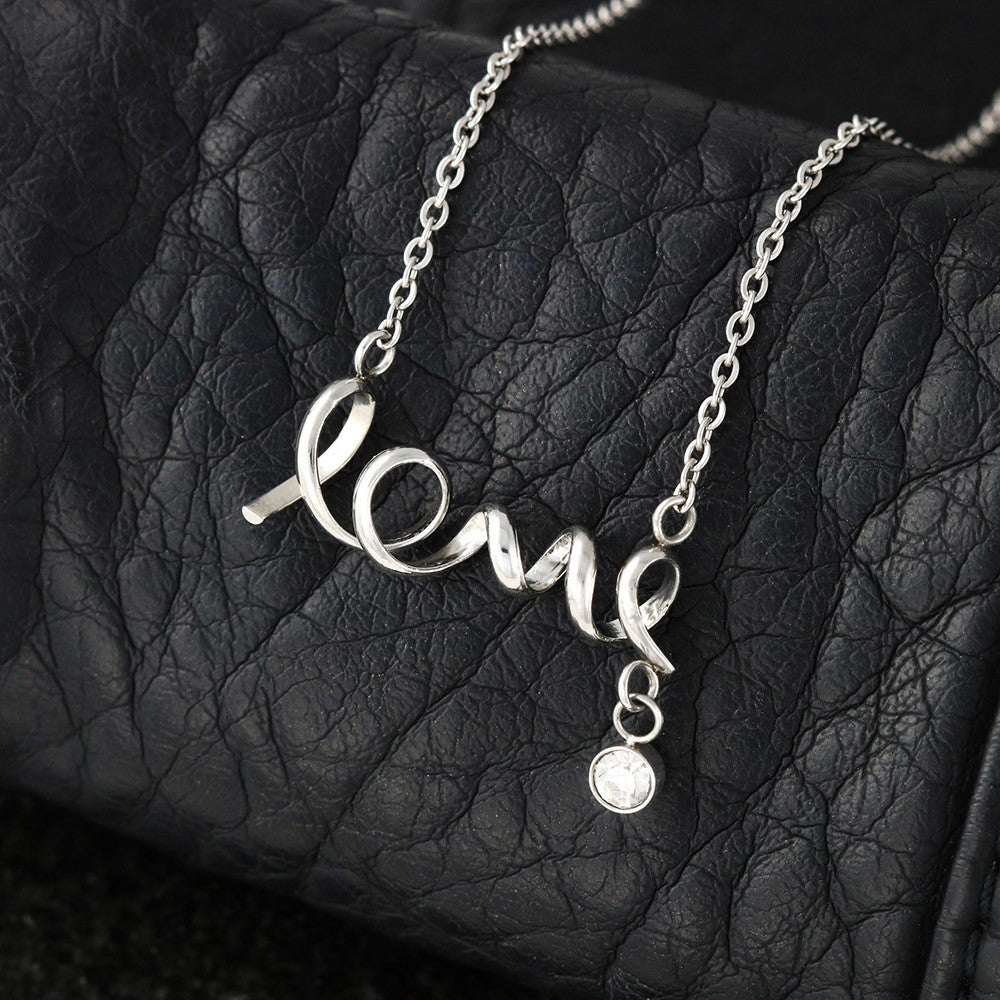 Love Necklace for Great Niece – Meaningful Gift for Great Niece, “Love” Script Jewelry