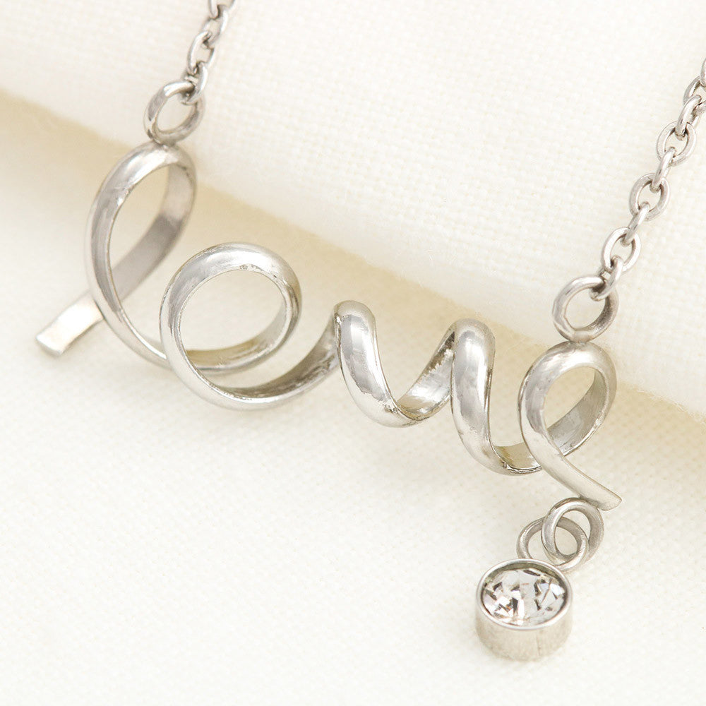 To My Beautiful Wife Love Necklace – Romantic Gift From Husband