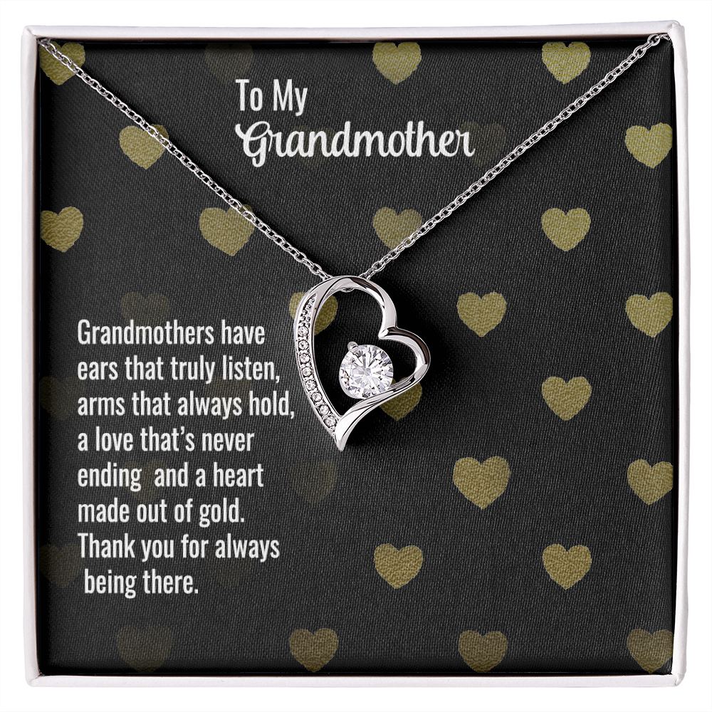 Forever Love Necklace for Grandmother – Thank you for always being there
