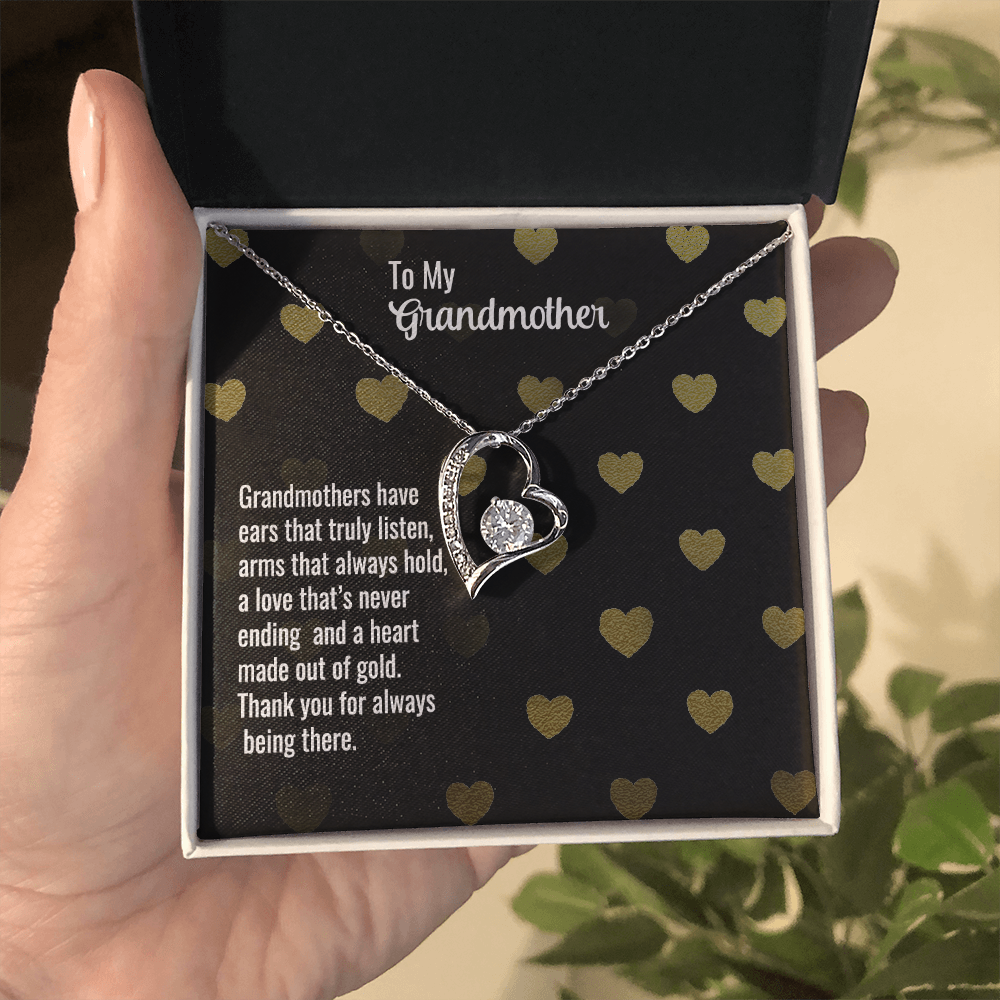 Forever Love Necklace for Grandmother – Thank you for always being there
