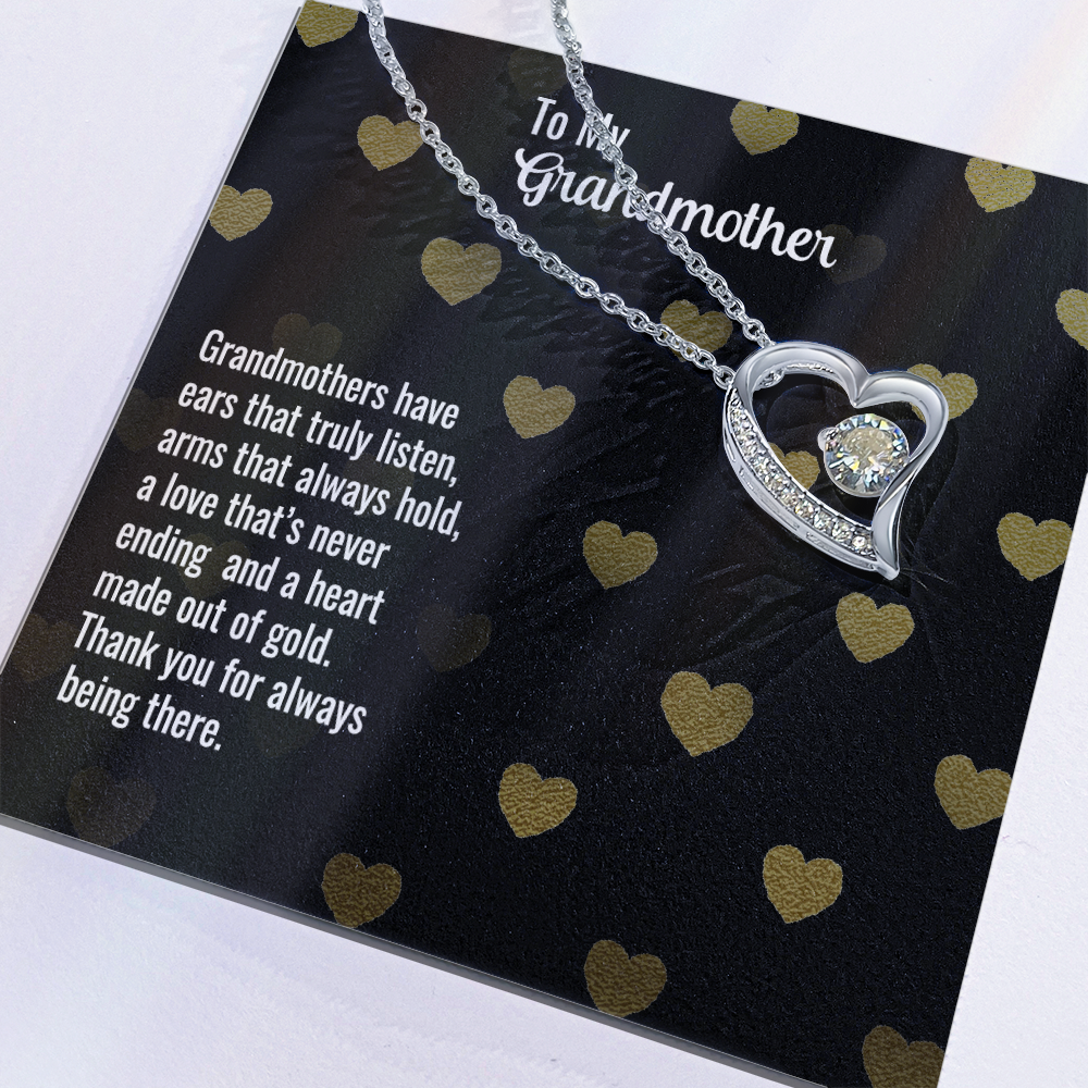 Forever Love Necklace for Grandmother – Thank you for always being there
