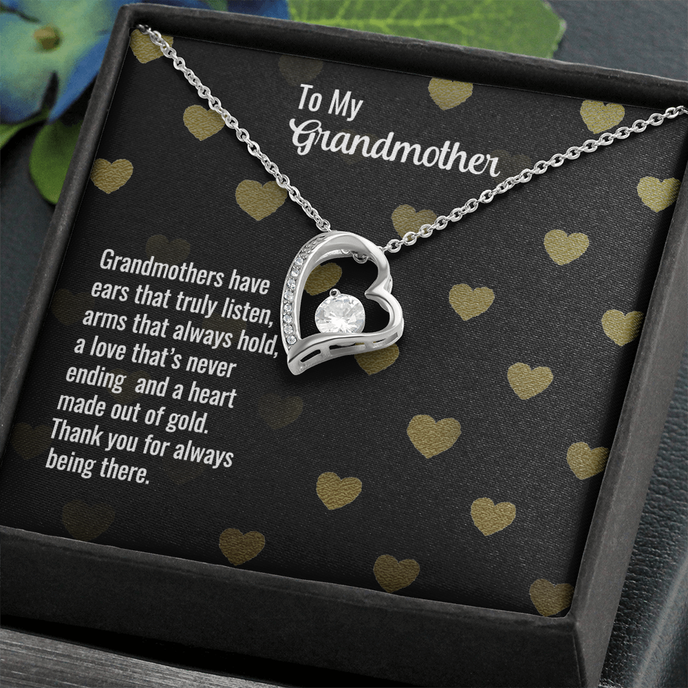 Forever Love Necklace for Grandmother – Thank you for always being there
