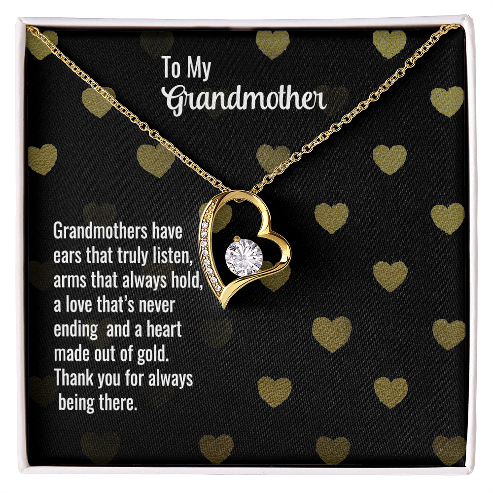 Forever Love Necklace for Grandmother – Thank you for always being there