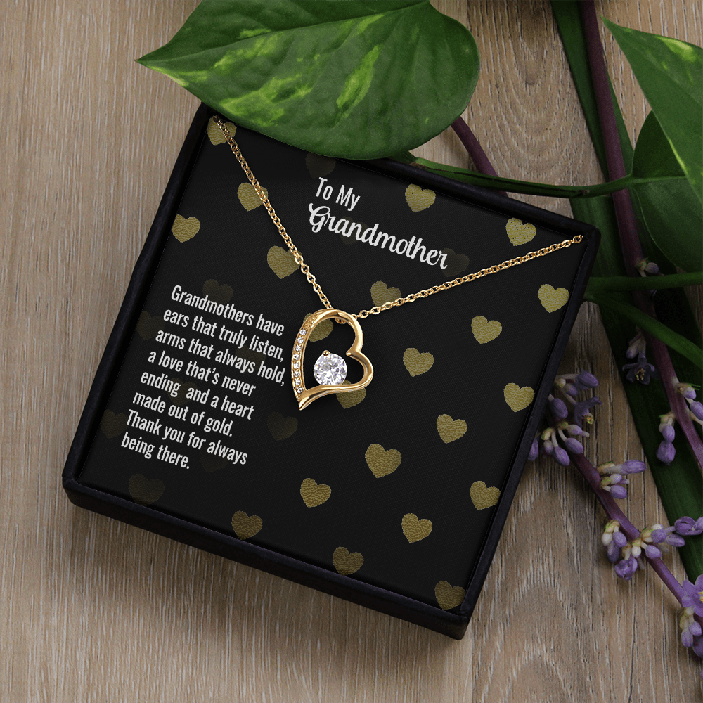 Forever Love Necklace for Grandmother – Thank you for always being there