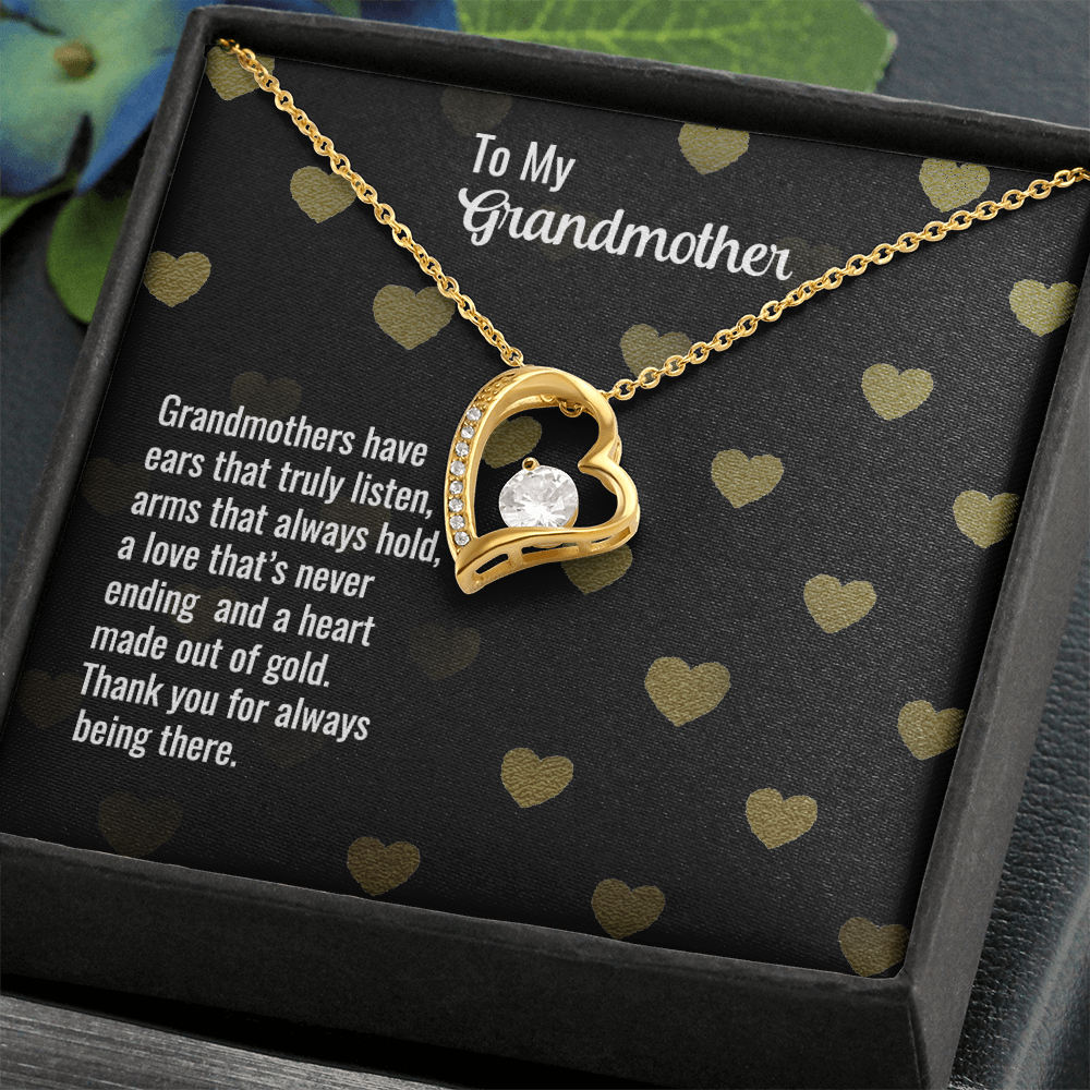 Forever Love Necklace for Grandmother – Thank you for always being there