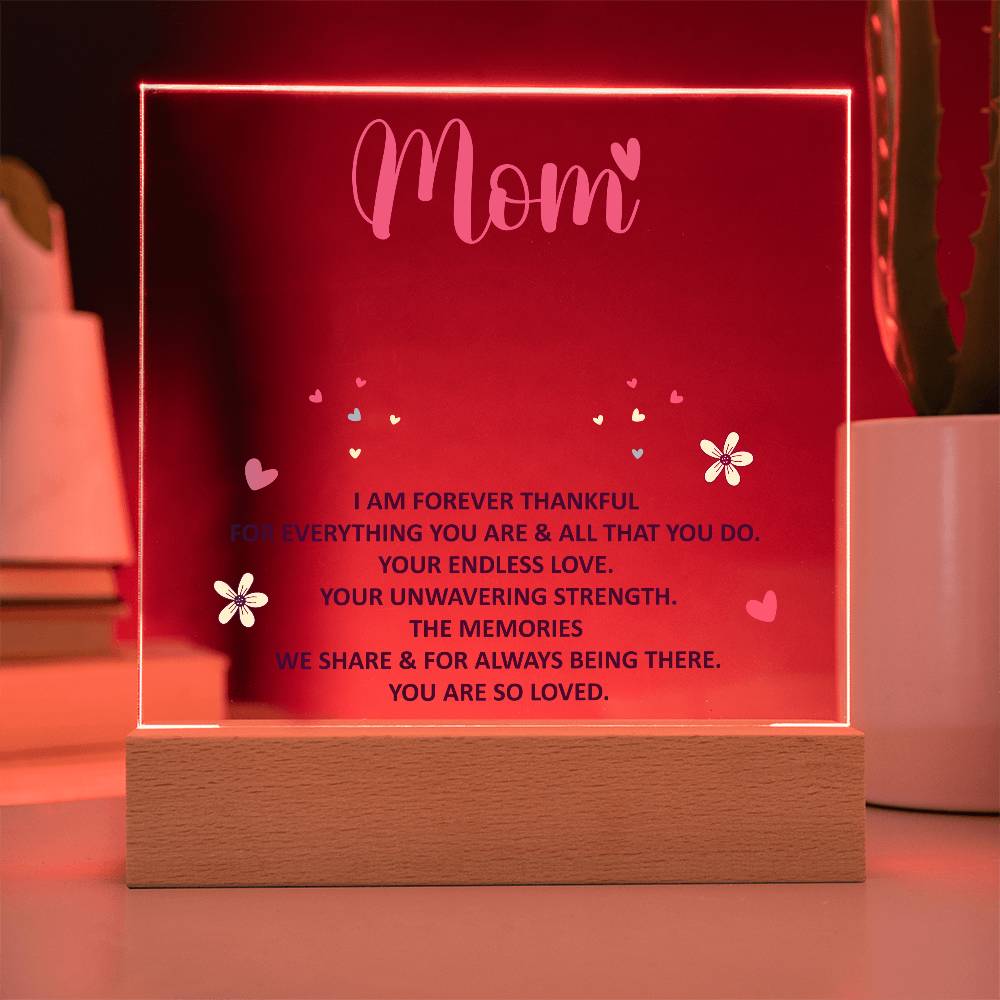 Keepsake Acrylic Bundle - Mom, I am forever thankful