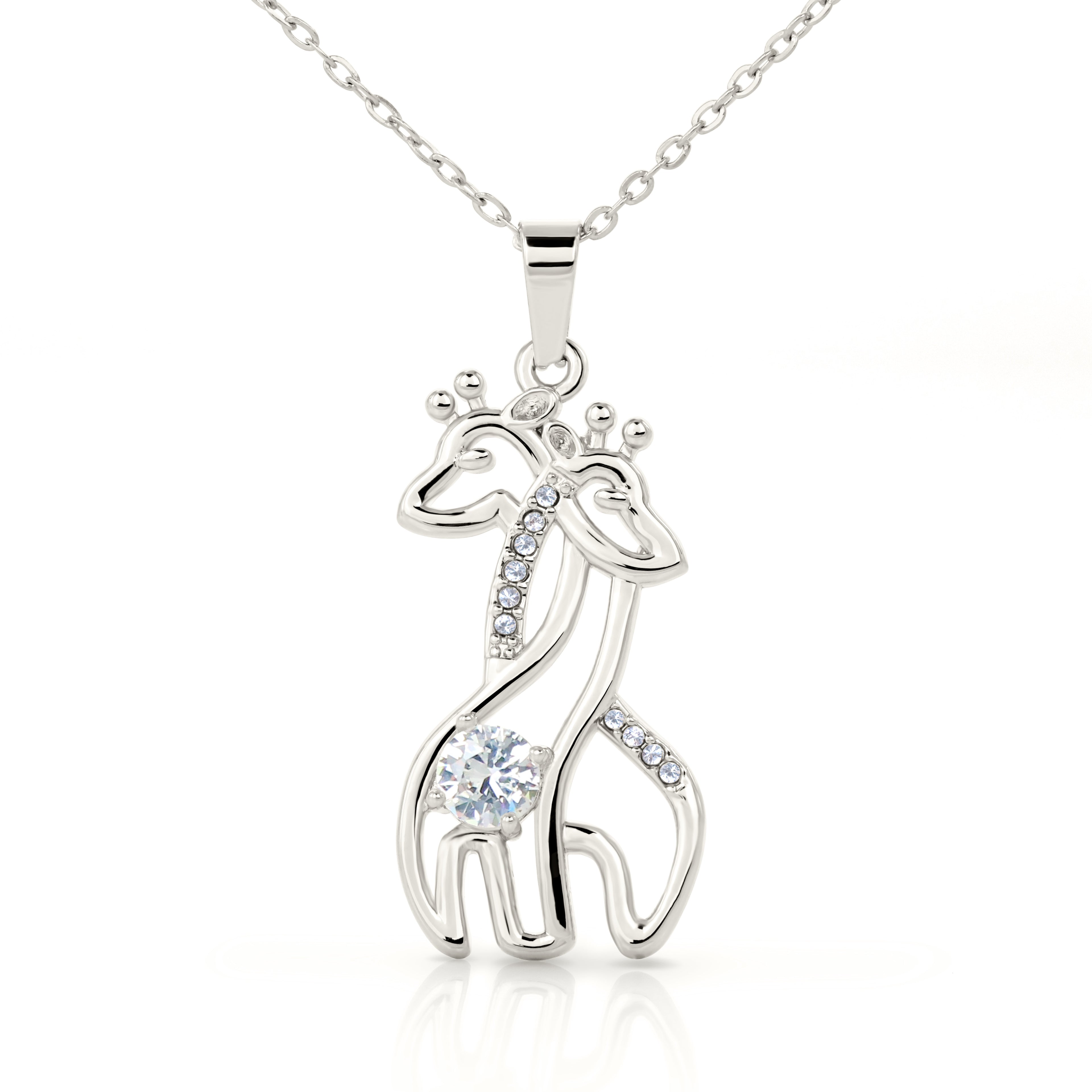 Giraffe Necklace for Mom – Meaningful Gift for Mother – Unique Animal Jewelry