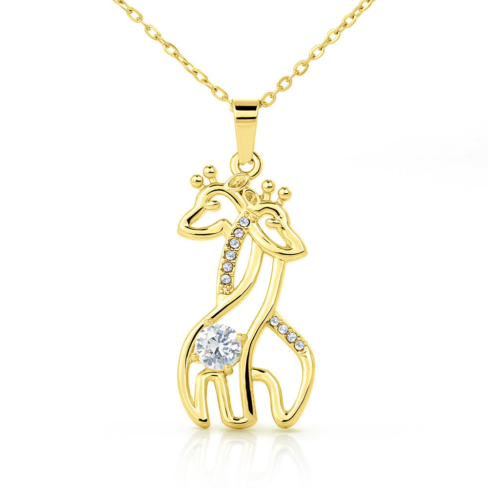 Giraffe Necklace for Mom – Meaningful Gift for Mother – Unique Animal Jewelry