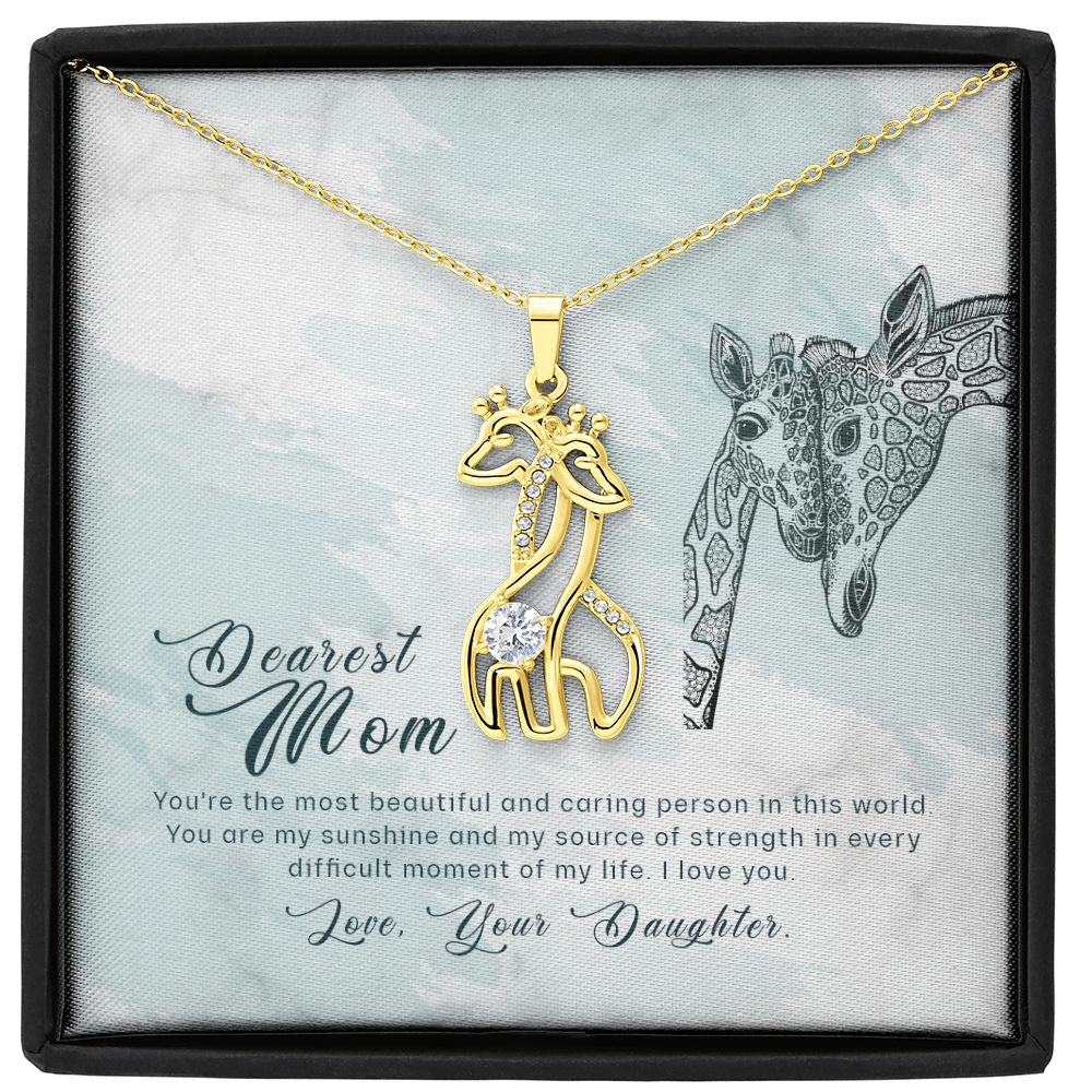 Giraffe Necklace for Mom – Meaningful Gift for Mother – Unique Animal Jewelry